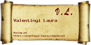 Valentinyi Laura névjegykártya