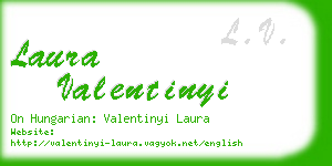 laura valentinyi business card